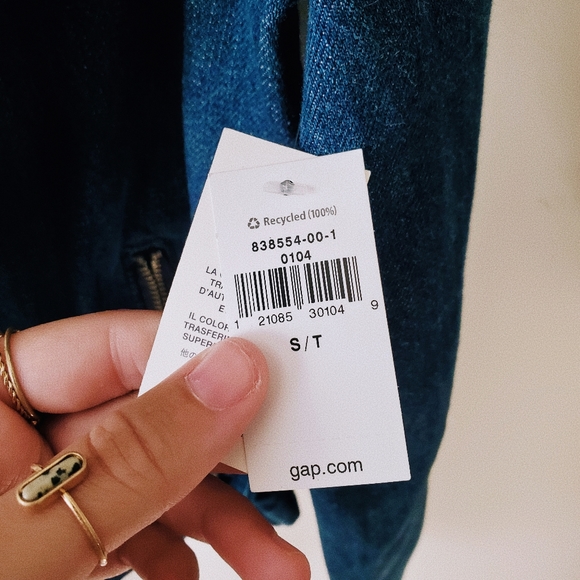 Denim x Sherpa Belted Moto Jacket - Picture 11 of 11